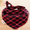 New checkered triangular baby wipes, double-layer snap bibs available in multiple colors Specification image